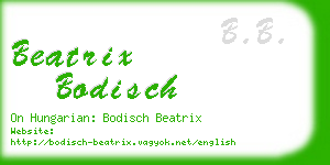 beatrix bodisch business card